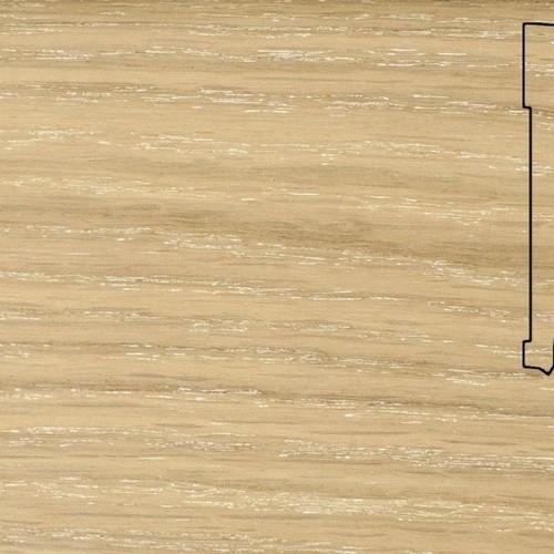 Шпонированный плинтус Pedross (2500x70х15) Дуб Латте