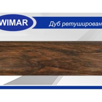 Пластиковый плинтус Wimar (2500x68x24) Дуб ретушированный