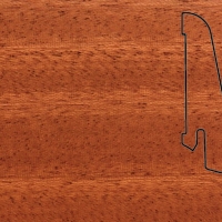 Шпонированный плинтус Pedross (2500x58х20) Махагон