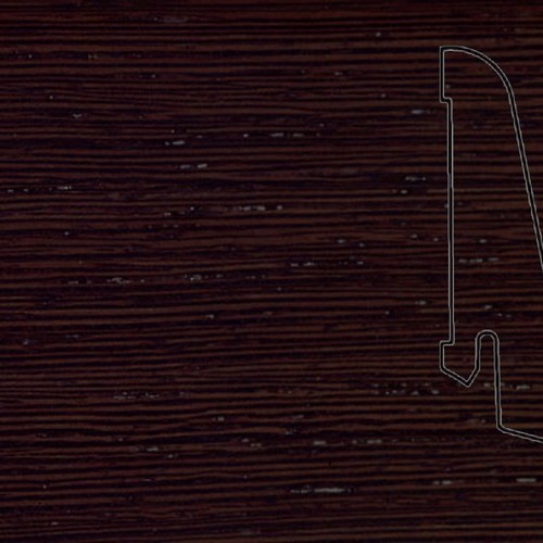 Шпонированный плинтус Pedross (2500x58х20) Венге ориджинал