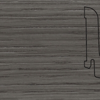 Шпонированный плинтус Pedross (2500x60х22) Дуб Грей