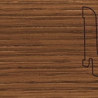 Шпонированный плинтус Pedross (2500x60х22) Дуб Коньяк