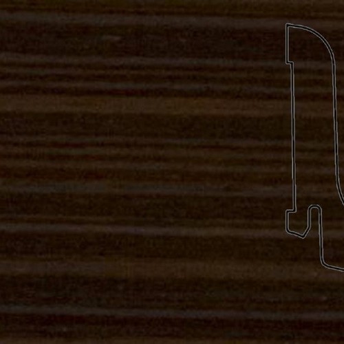 Шпонированный плинтус Pedross (2500x60х22) Венге Полосатый