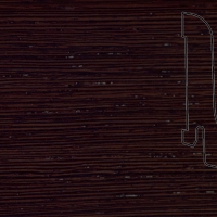 Шпонированный плинтус Pedross (2500x60х22) Венге Ориджинал