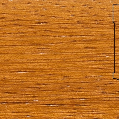Шпонированный плинтус Pedross (2500x70х15) Ироко