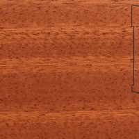 Шпонированный плинтус Pedross (2500x70х15) Махагон