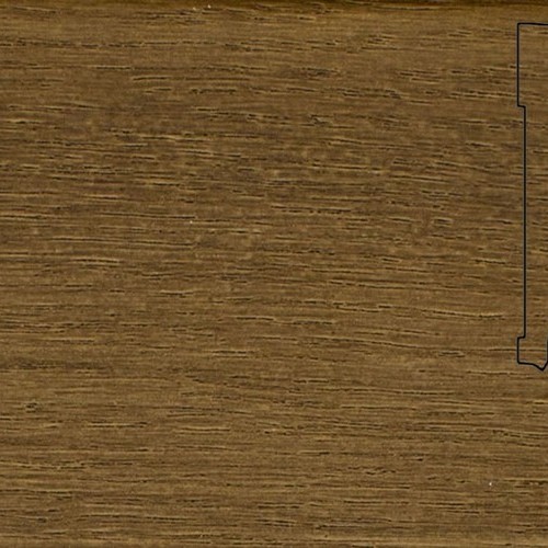 Шпонированный плинтус Pedross (2500x70х15) Дуб Дым