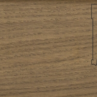 Шпонированный плинтус Pedross (2500x70х15) Дуб Плантагенет