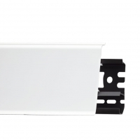 Пластиковый плинтус Arbiton Indo (2500x70х26) 01 Белый Глянец