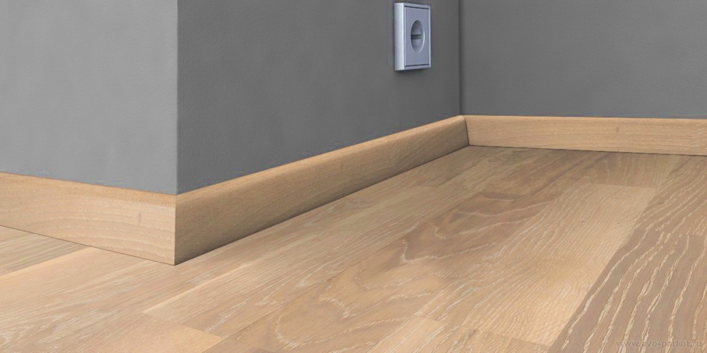 Шпонированный плинтус Kahrs (2400х40х19) Stratus Oak, арт. 153N0BEKVVKW 0