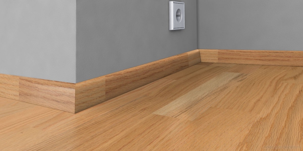 Шпонированный плинтус Kahrs (2400х40х19) Natur Red Oak, арт. 133NACER50KW 0