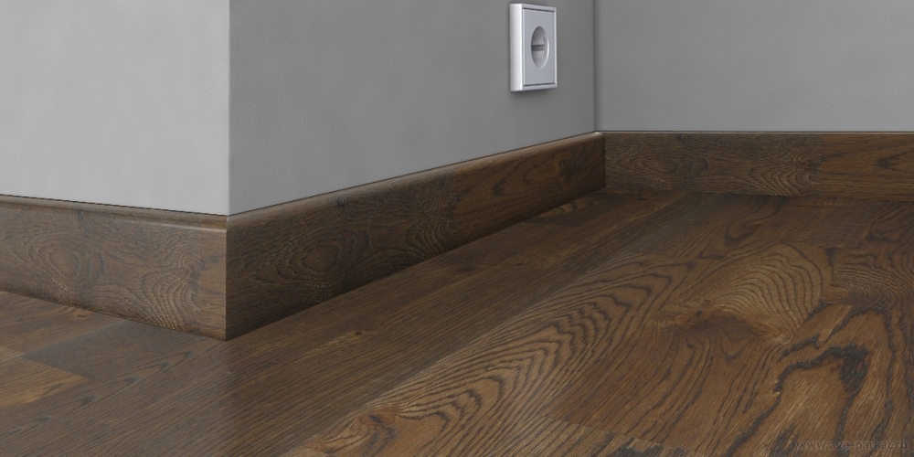 Шпонированный плинтус Kahrs (2400х60х16) Moss Oak, арт. 153N66EKFBKW 0