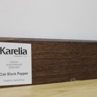 Шпонированный плинтус Karelia (2500х60х16) Дуб Black Pepper