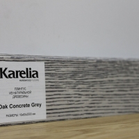 Шпонированный плинтус Karelia (2500х60х16) Дуб Concrete Grey