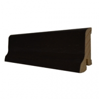 Шпонированный плинтус Polarwood (2500х60х22) Дуб Dark Brown