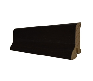 Шпонированный плинтус Polarwood (2500х60х22) Дуб Dark Brown